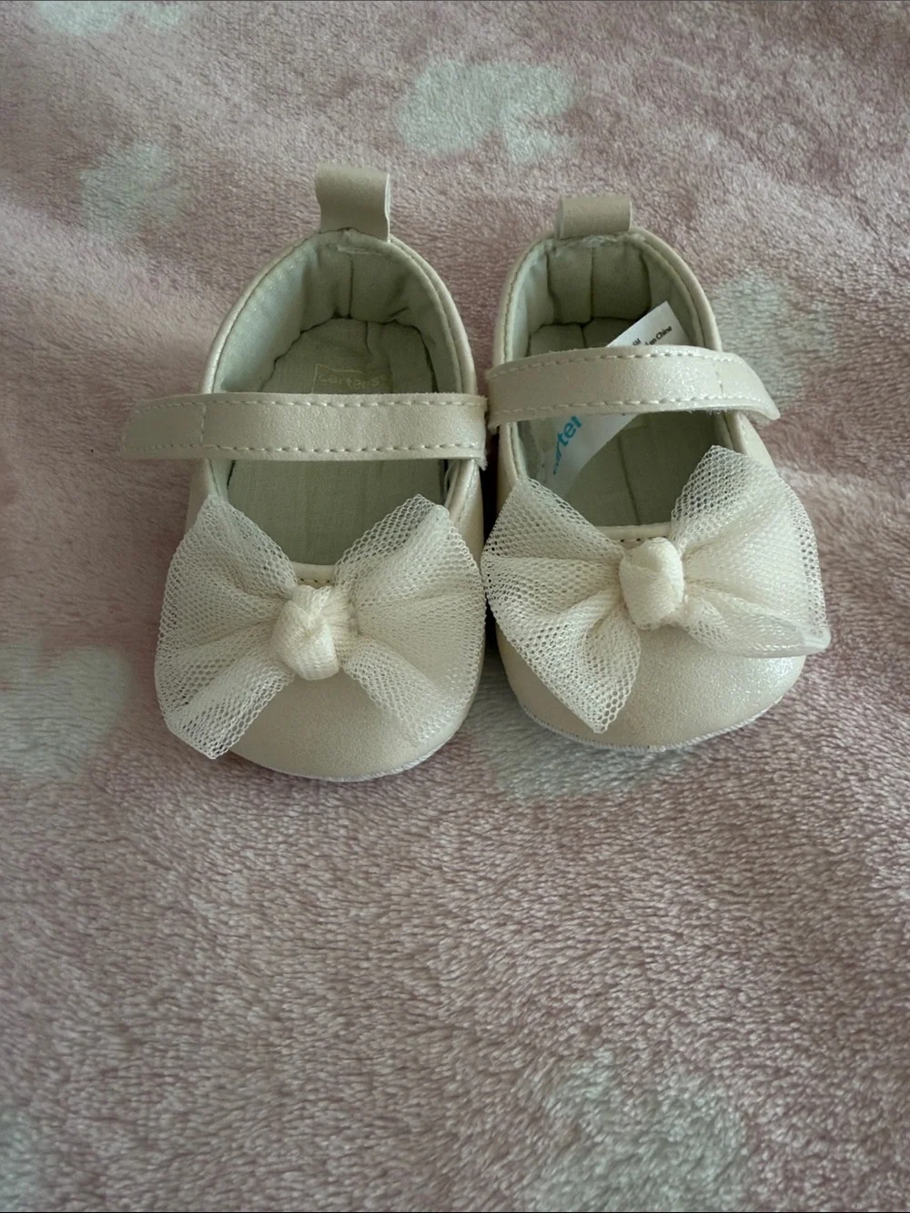 Toddler Cream Bow Mary Jane Shoes
